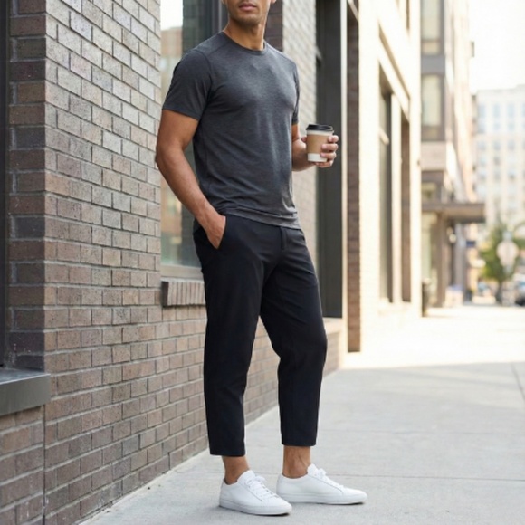 lululemon athletica Other - Lululemon Men's Pants Size 36 Commuter Cycling Snap Button Ventilation Eyelets